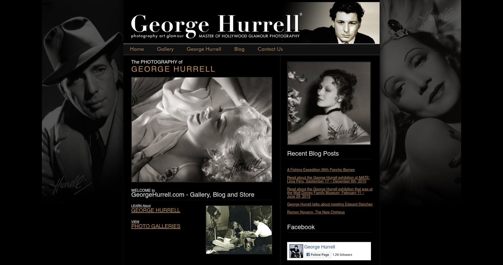George Hurrell website homepage